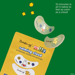 Close-up of Miffy hydrogel patches delivering cooling hydration