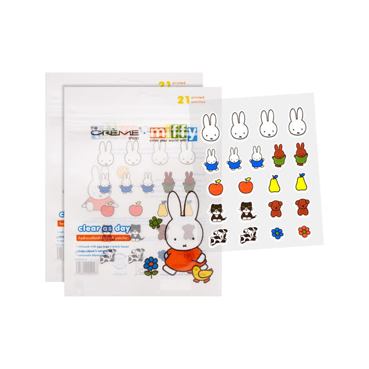 The Crème Shop Miffy Clear Day patches pack 2 for discreet blemish concealment.