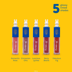 The Crème Shop Miffy Lip Stain Cinnamon Chic swatch showing pigment