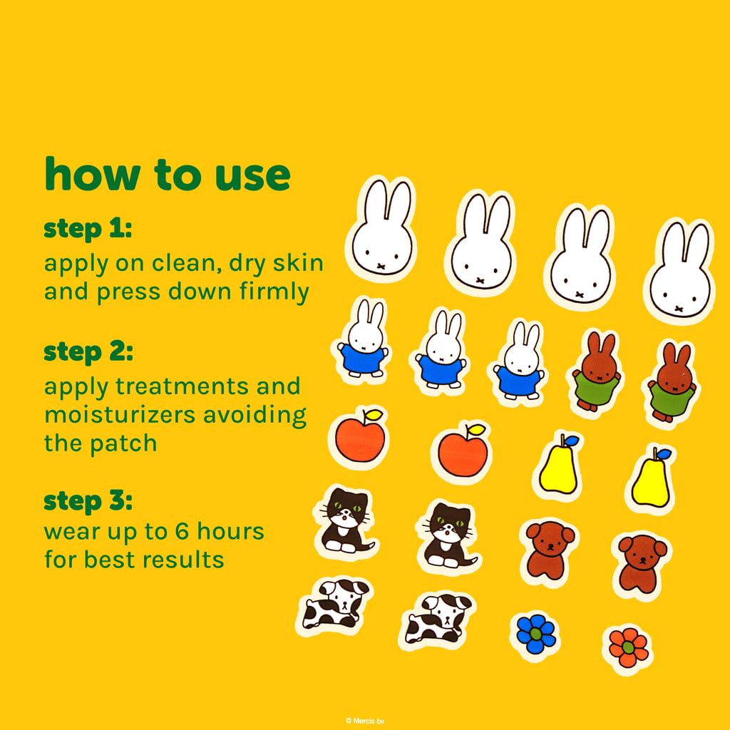 The Crème Shop Miffy printed patch adds playful blemish coverage.