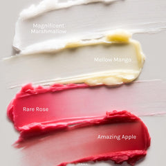 Closeup of Miffy tinted lip balm texture for smooth lips