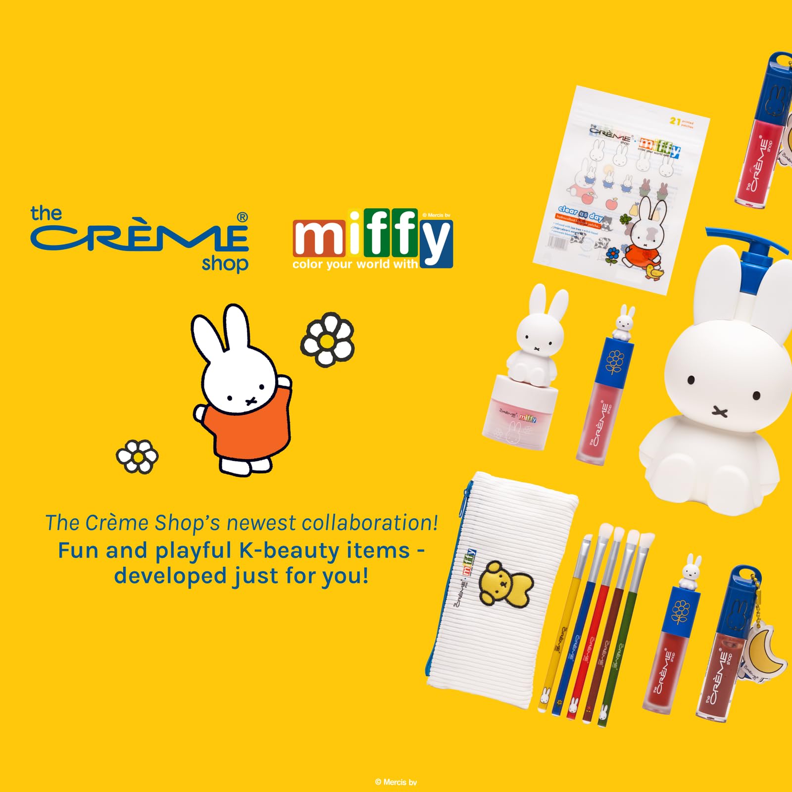 The Crème Shop Miffy lip balm in purse ready for quick reapplication
