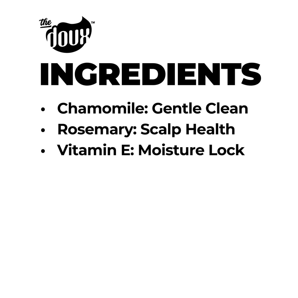 The Doux BREAKDOWN hair close-up shows renewed shine and healthy-looking texture.