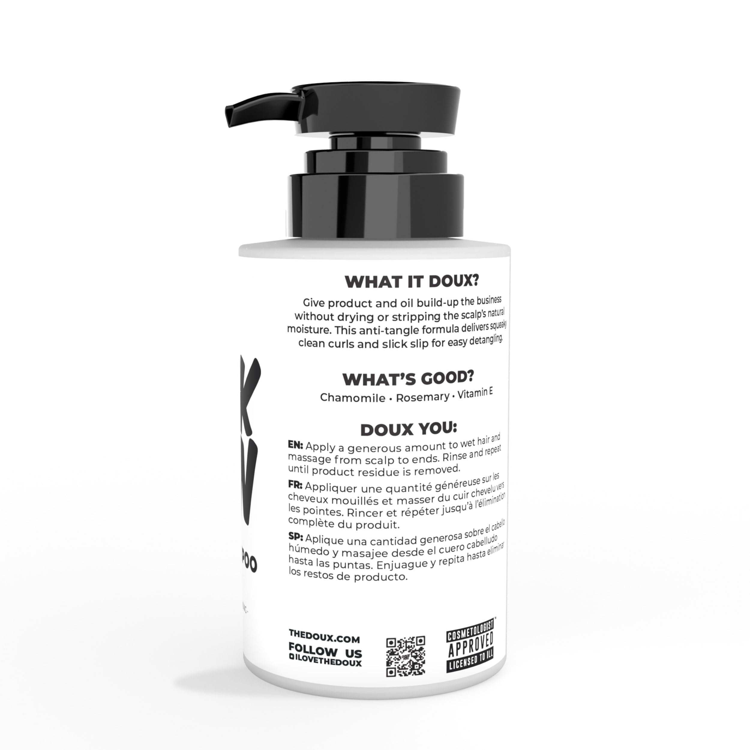 The Doux BREAKDOWN textured curls post-wash reveal smoother coils and shine.