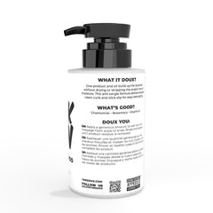 The Doux BREAKDOWN textured curls post-wash reveal smoother coils and shine.