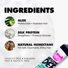 The Doux Mousse cosmetologist-formulated product blends professional care for curls.