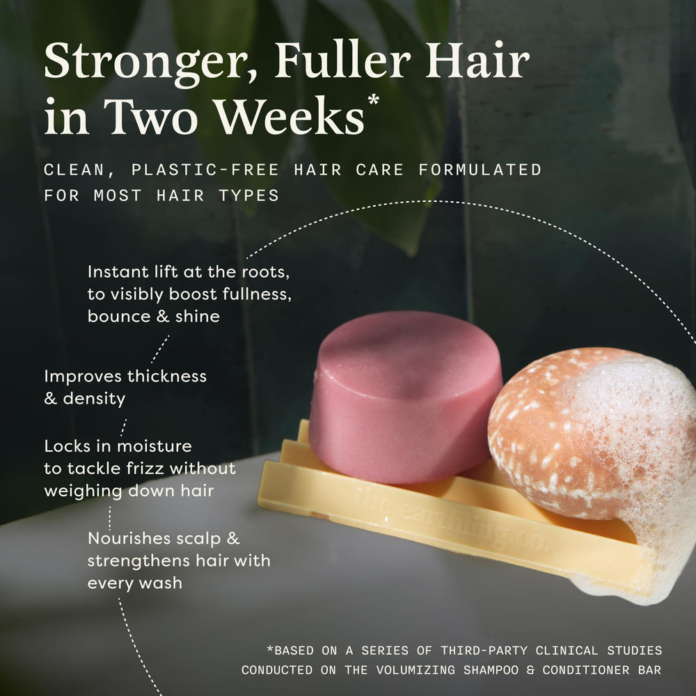 The Earthling Co. conditioner bar bottle dispense for easy, mess-free conditioning.