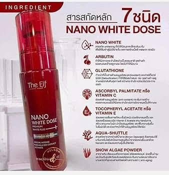 The Elf Nano White Dose drops mixed with cream to boost absorption and even tone.