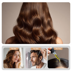 Routine scene with The ELIX oil demonstrating gentle scalp massage for hair care.