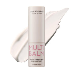 The Face Shop Brightening Care Multi Balm packaging highlights vitamin C glow benefits for radiant skin.
