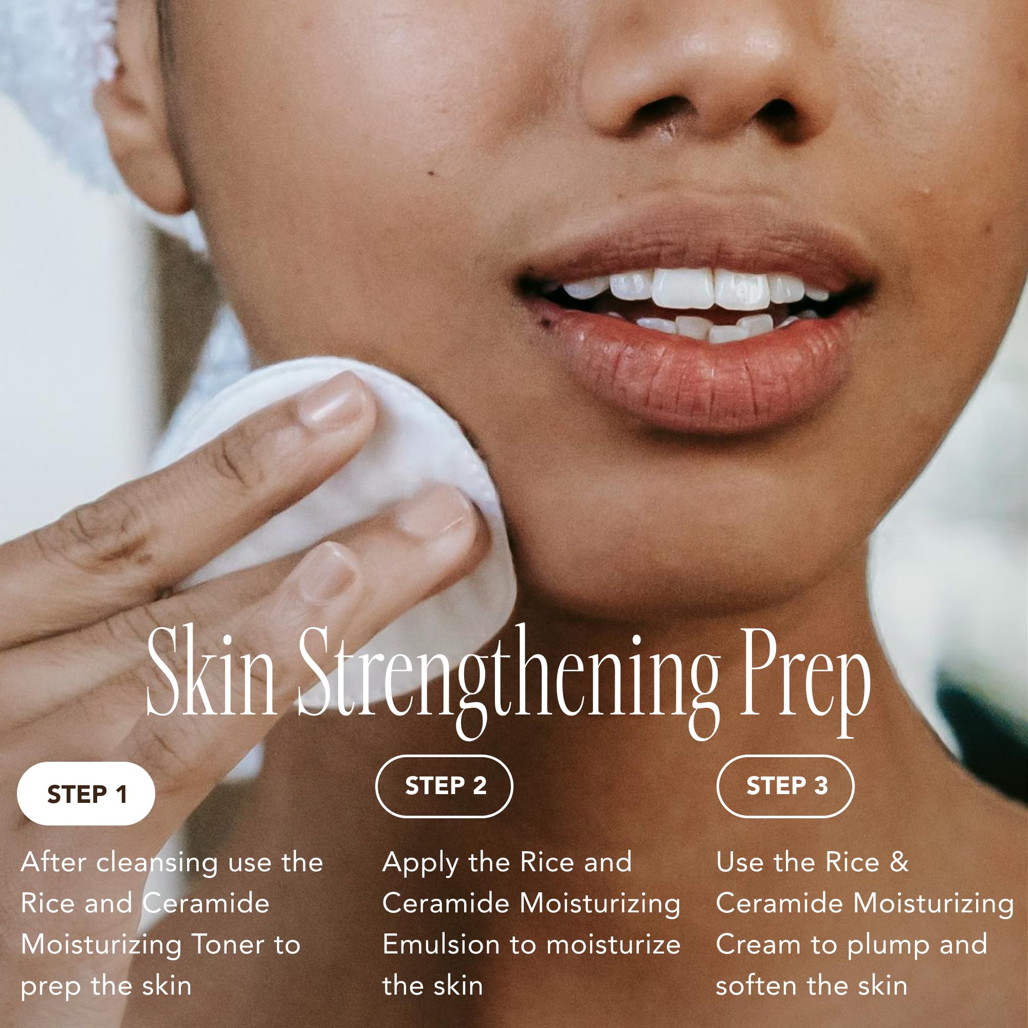 The Face Shop Ceramides barrier care close-up highlighting moisture retention.