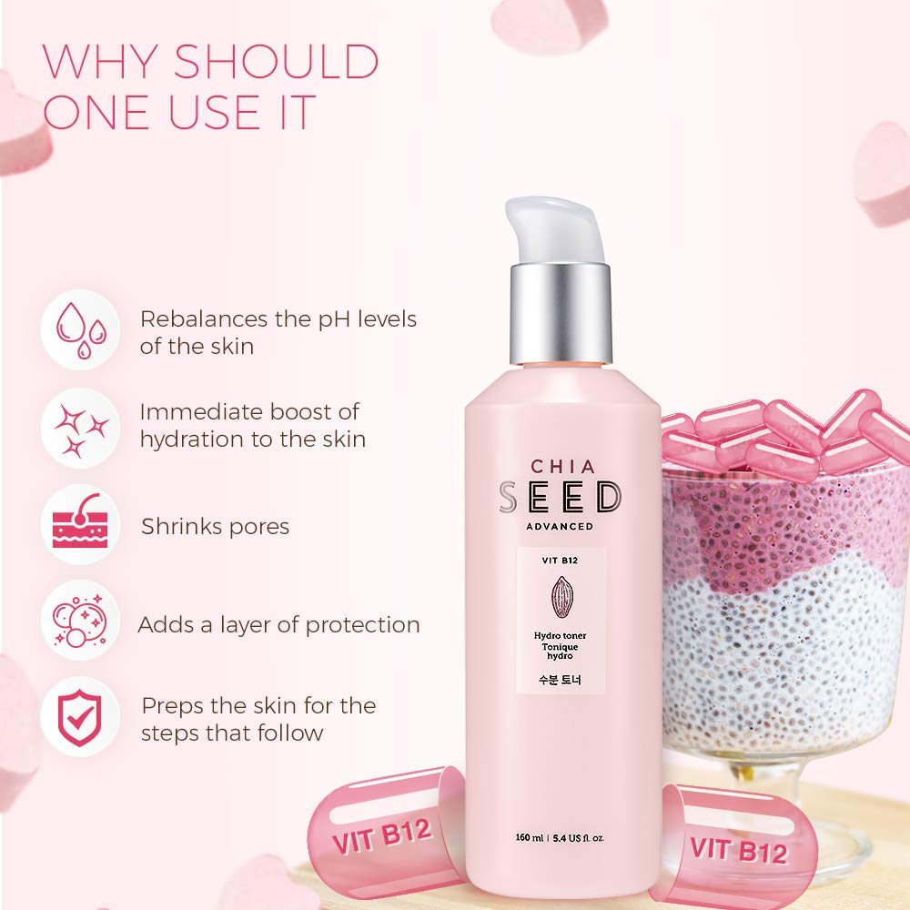 The Face Shop Chia Seed Hydro Toner application swab enables gentle, precise application.
