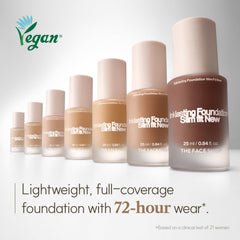 Close-up glow of The Face Shop Ink Lasting Foundation highlighting skin-like radiance.