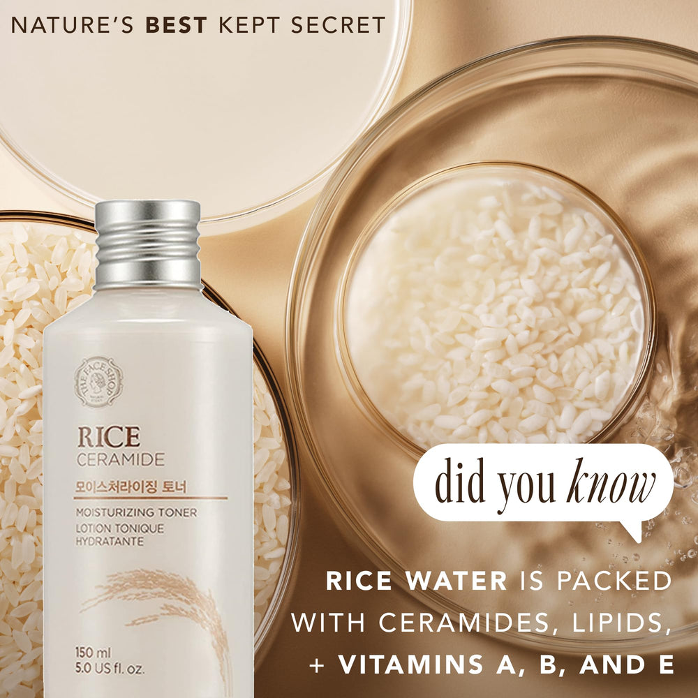 The Face Shop Rice Ceramide Toner nano-ceramide detail for absorption