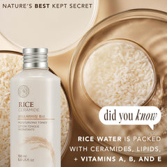 The Face Shop Rice Ceramide Toner nano-ceramide detail for absorption
