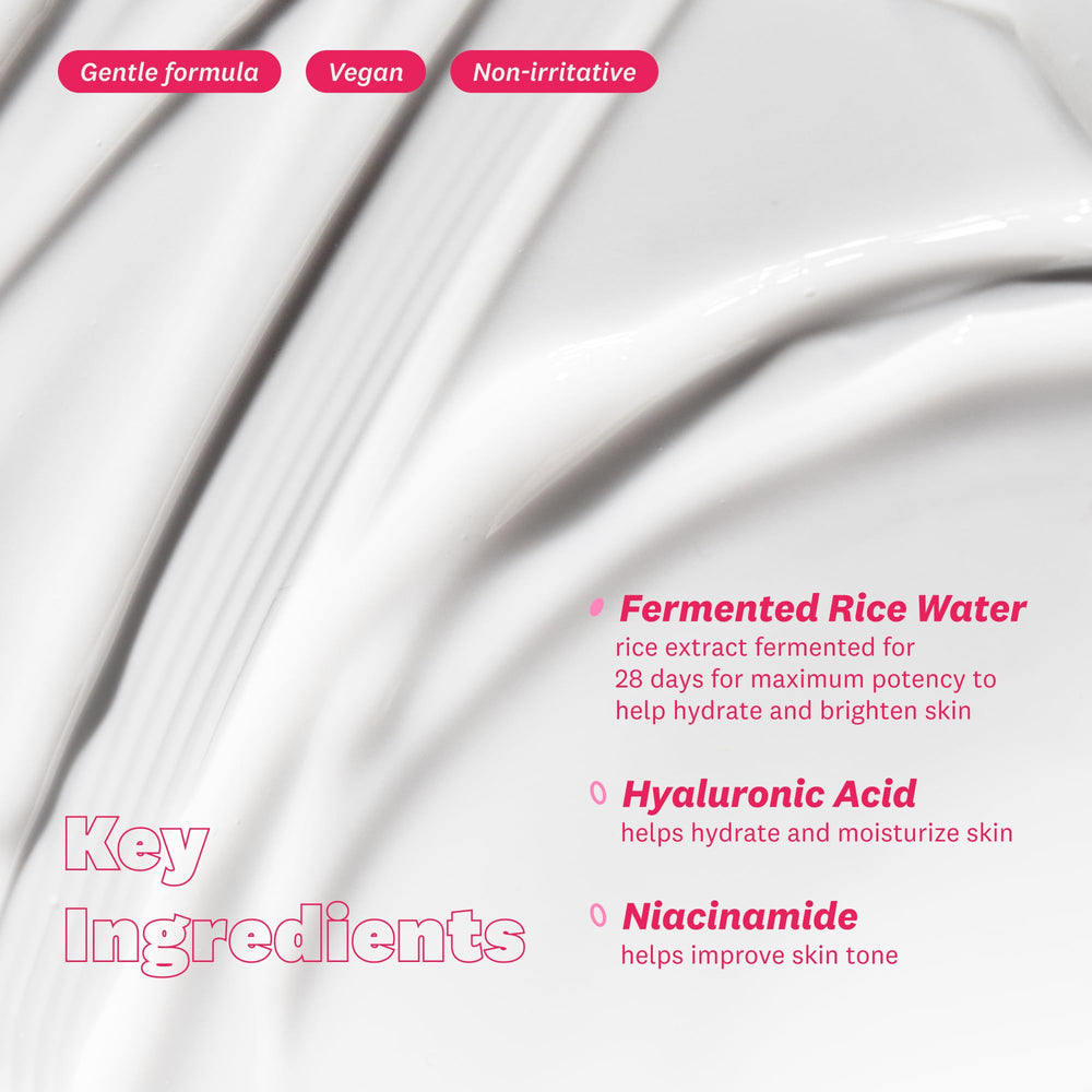 The Face Shop Rice Water Bright 28-day fermentation highlights enhanced potency