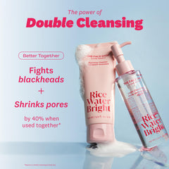 The Face Shop Rice Water Bright vegan formula suits all skin types with dermatologist-tested safety.