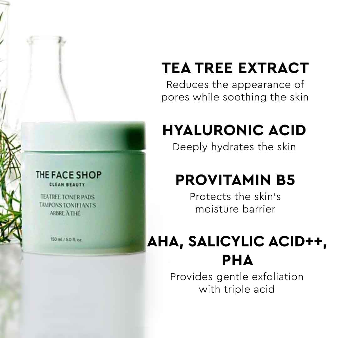 The Face Shop cotton pad texture designed for gentle daily exfoliation.