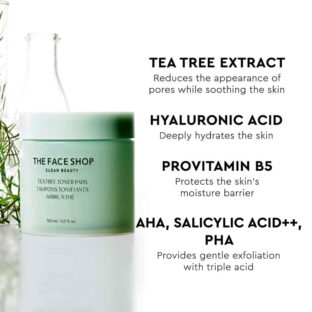 The Face Shop cotton pad texture designed for gentle daily exfoliation.