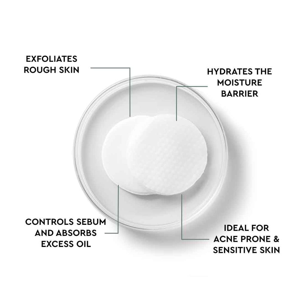 Ingredients label close-up on The Face Shop Toner Pad packaging highlights clean formula.