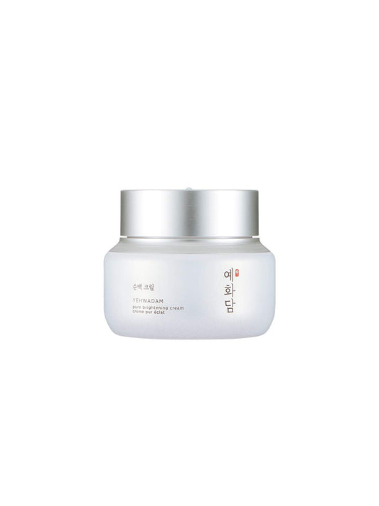The Face Shop Yehwadam Pure Brightening Cream jar for radiant, even-toned skin.