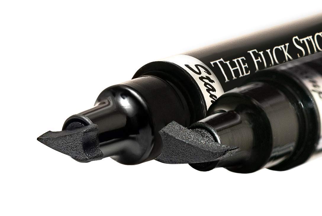 The Flick Stick winged-eyeliner-stamp in 12mm vintage shade for classic looks.
