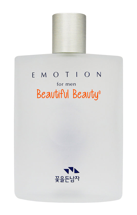 The Flower Men Somang Emotion After Shave bottle pours for quick toning after shaving