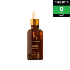 The Golden Secrets Goddess Shaping Oil bottle being massaged into skin supports circulation