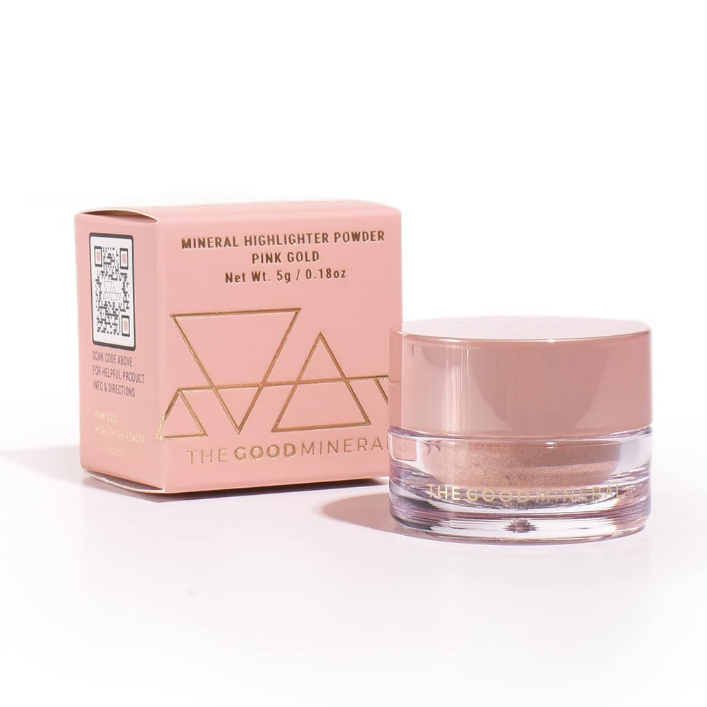 The Good Mineral Mineral Gold Highlighter Copper Gold: amber-gold sheen with defined highlight