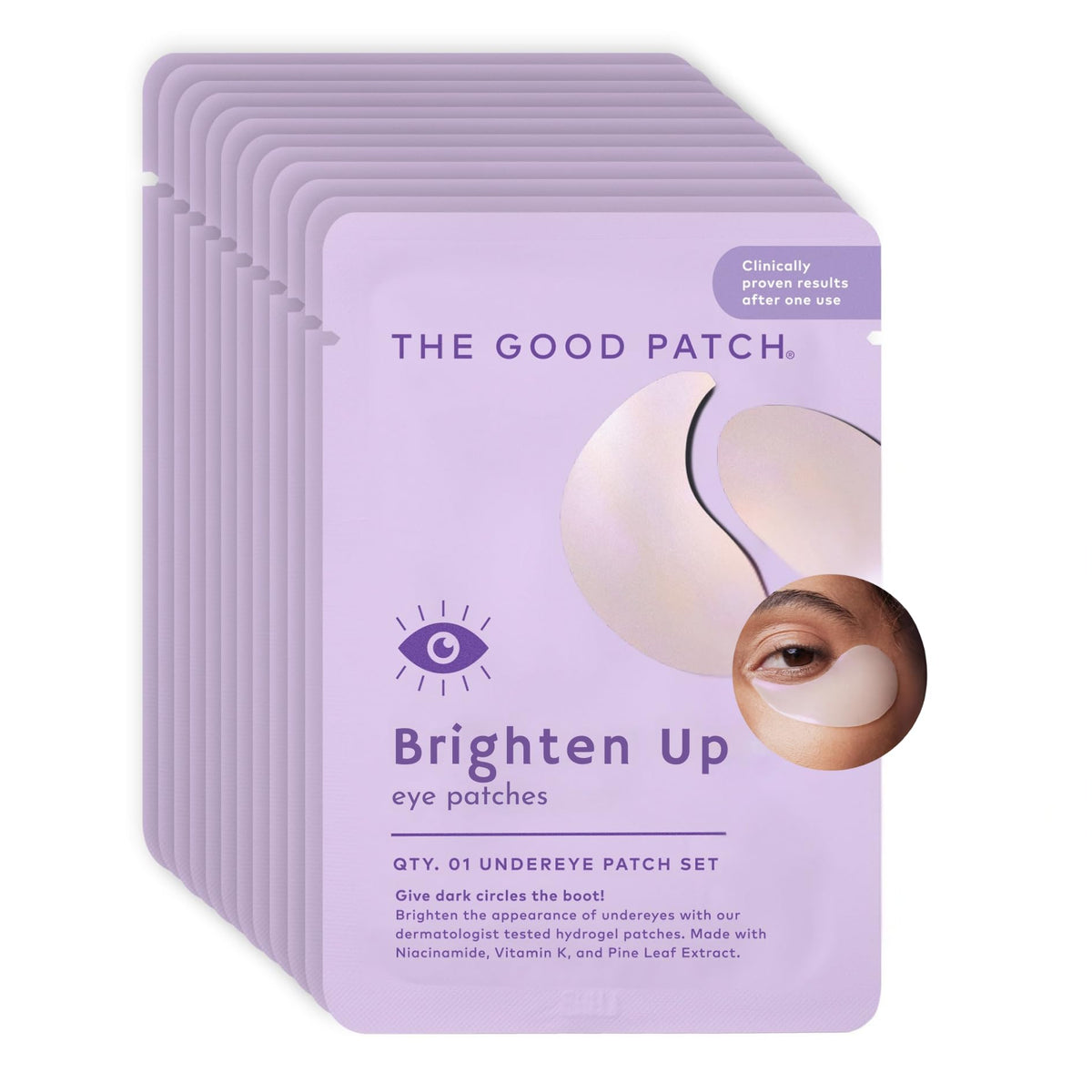 The Good Patch Brighten Up under-eye patches brighten the look after long days