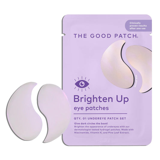 The Good Patch niacinamide ingredients close-up highlights gentle dark circle care