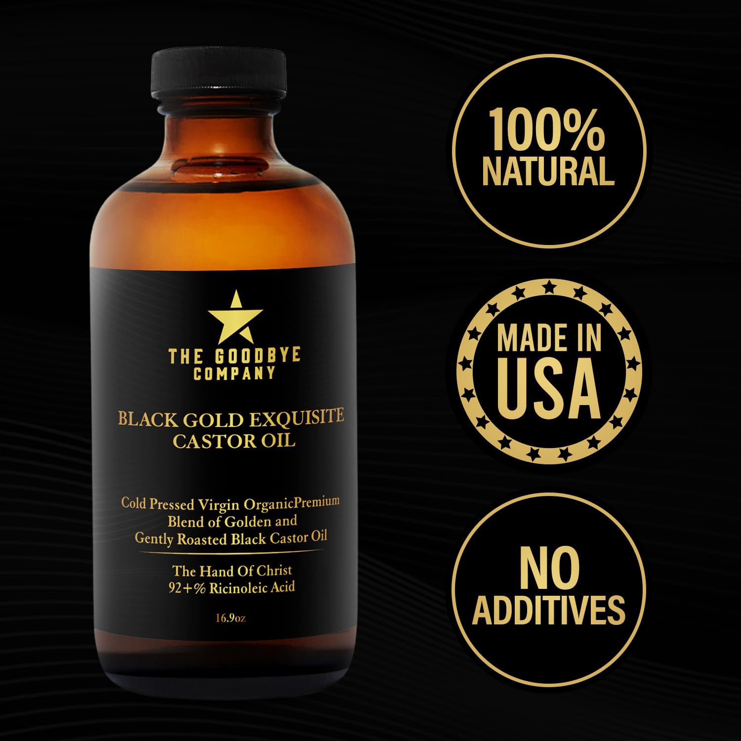 The Goodbye Company castor oil on brows for conditioning