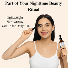 The Goodbye Company USDA Organic cold-pressed castor oil bottle with applicator.
