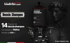 The Goodfellas' Smile Tallow N.1 body-wash-rinse image emphasizes easy post-workout cleanse