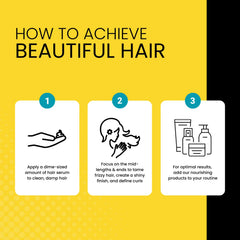 The Hair Diagram Ashley Marie SilkOut Serum in-use demonstrates lightweight, non-greasy feel.