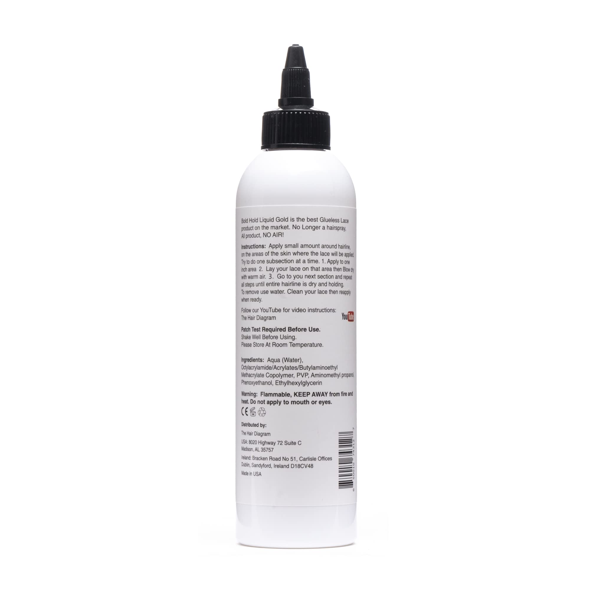Liquid Gold application around lace front by The Hair Diagram.