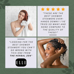 The Herbal Zen shower steamer self-care set—cultivate a calm morning routine.
