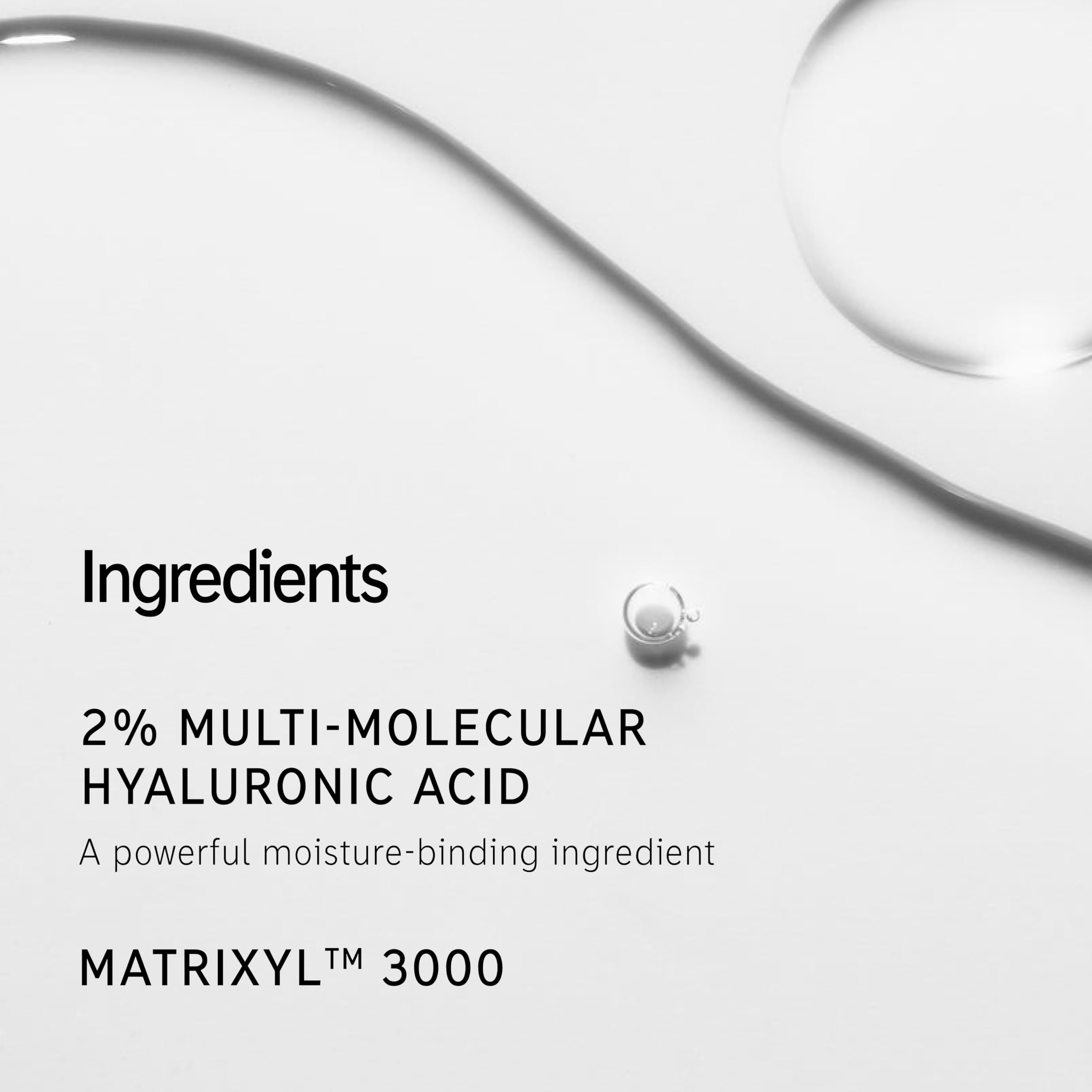 The INKEY List Hyaluronic Acid Serum Duo dropper dispensing a small amount for damp-skin use