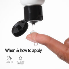 The INKEY List Hyaluronic Acid Serum Duo texture swatch shows light non-sticky hydration