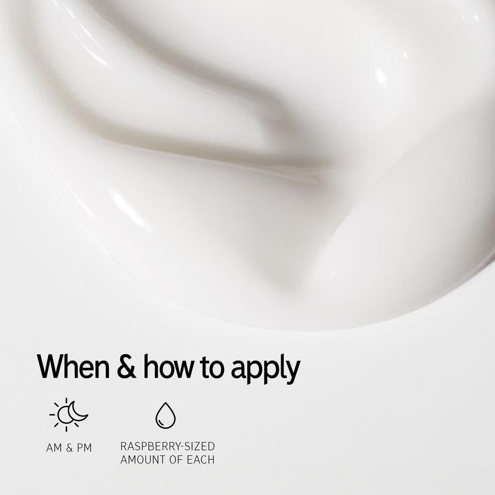 Close-up of cleanser texture showing creamy, hydrating formula.