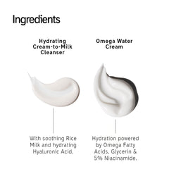 The INKEY List gift set displayed on a bathroom shelf for daily routine.