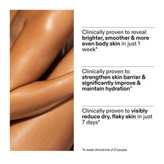 The INKEY List PHA Body Water Cream on forearm reveals even-toned brightness.