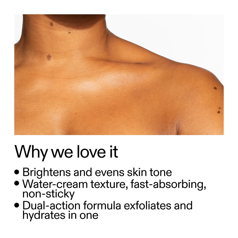 The INKEY List PHA Body Water Cream texture swirl demonstrates lightweight hydration.