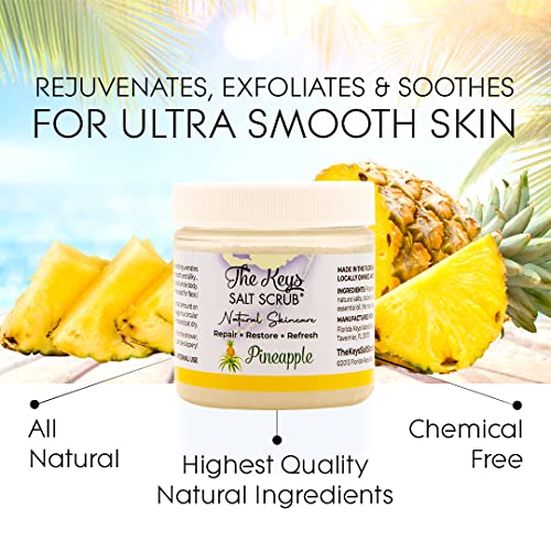 The Keys Salt Scrub wooden spoon included with the sea salt scrub for easy portioning