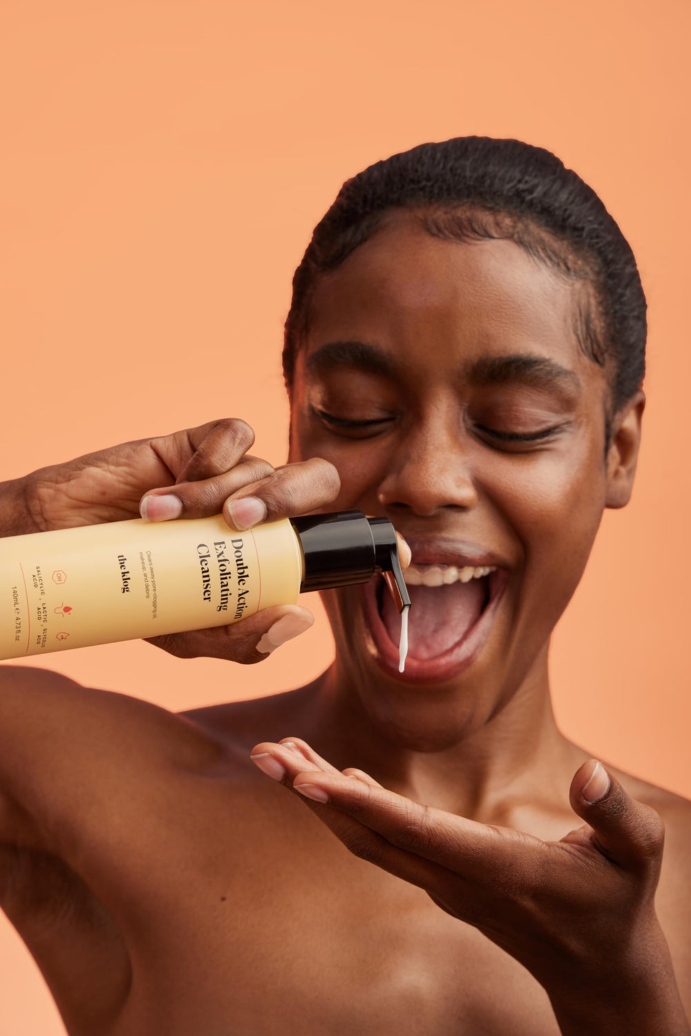 The Klog patch test reminder encourages safe use for sensitive or blemish-prone skin.