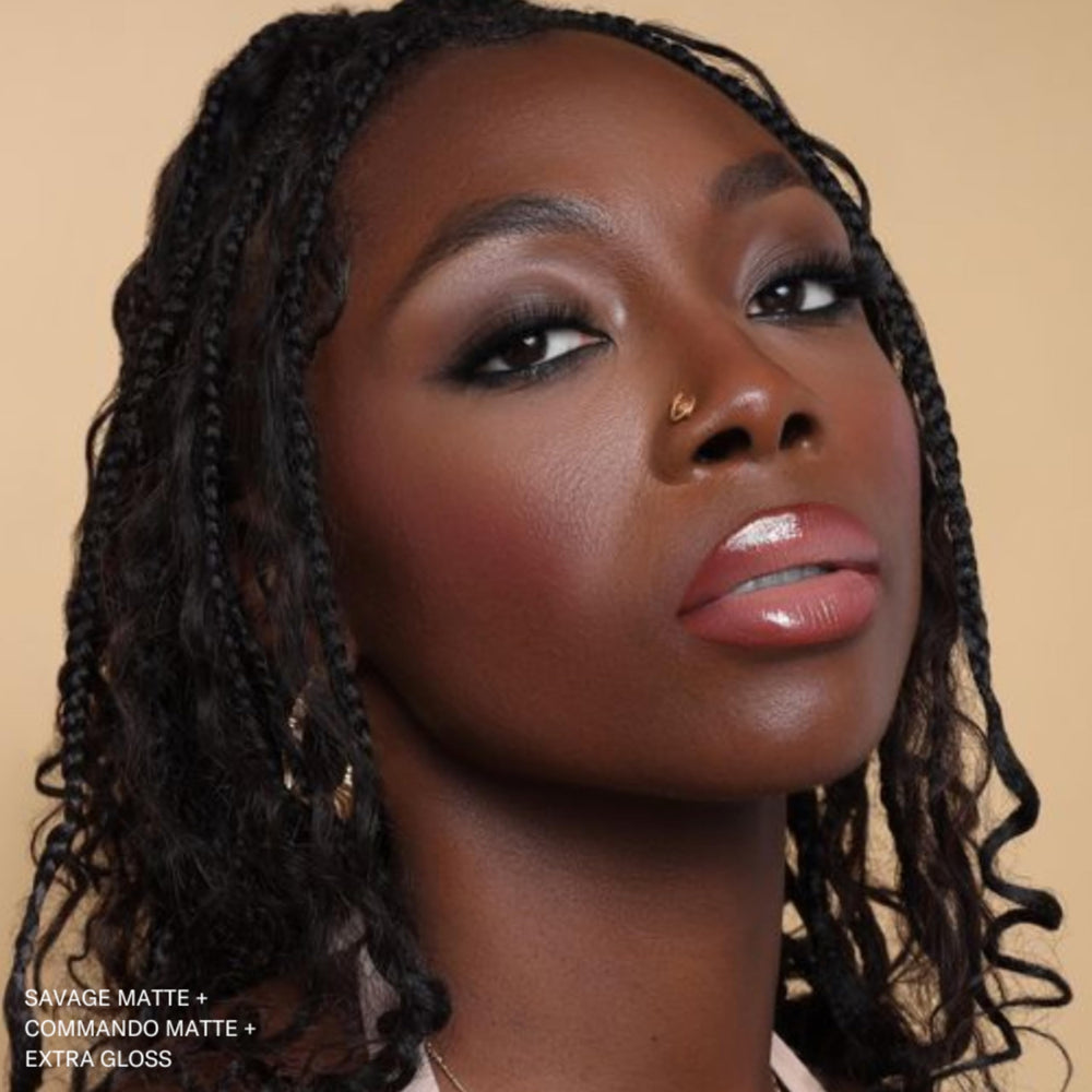 Nourishing jojoba oil in The Lip Bar Commando lipstick close-up