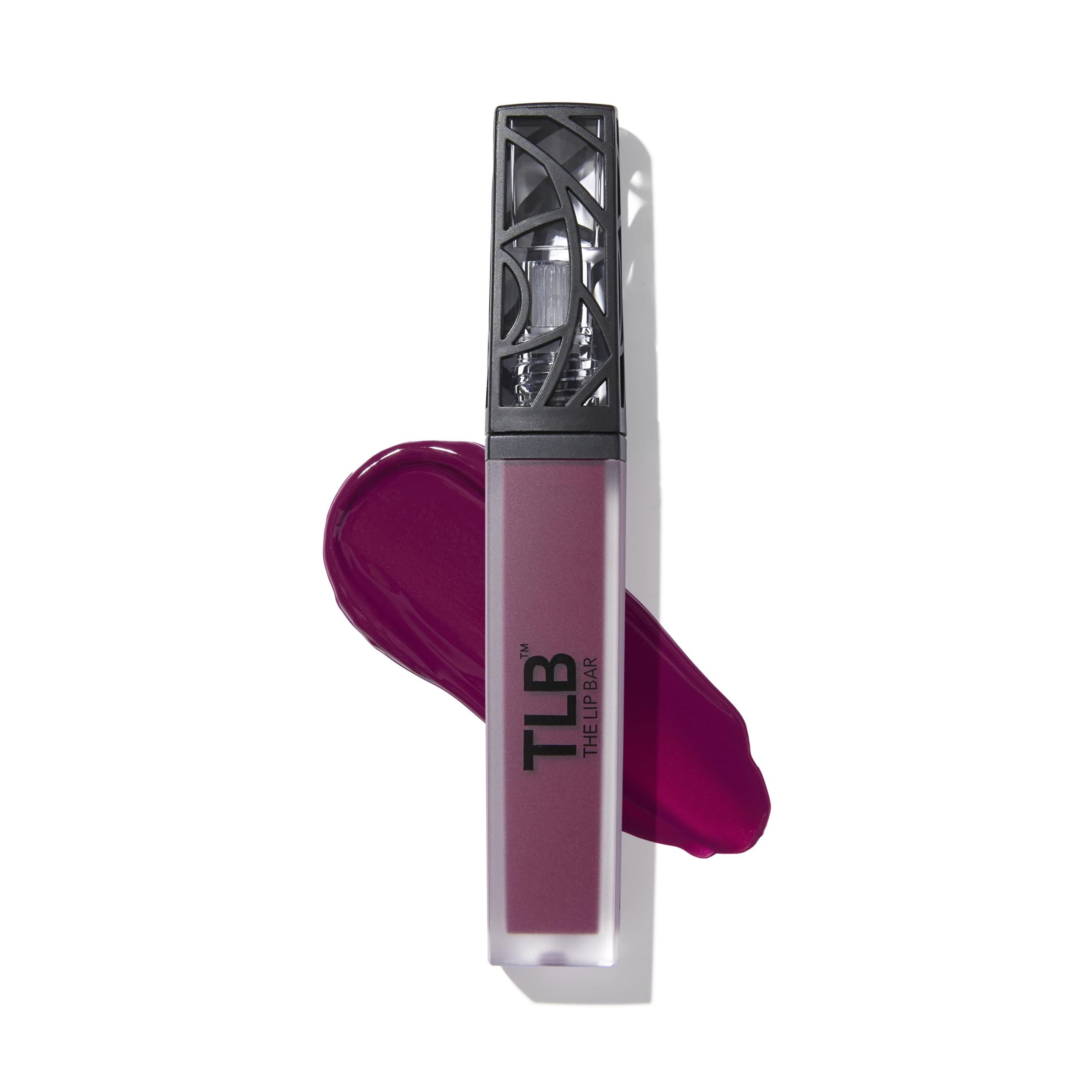 The Lip Bar Muse Deep Berry swatch glides on smoothly