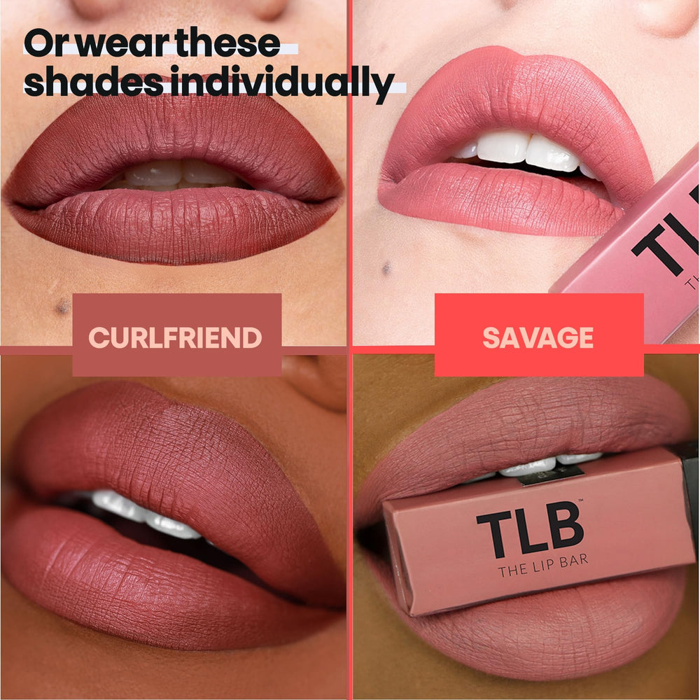 The Lip Bar Nonstop Liquid Matte closeup: smooth, precise glide.
