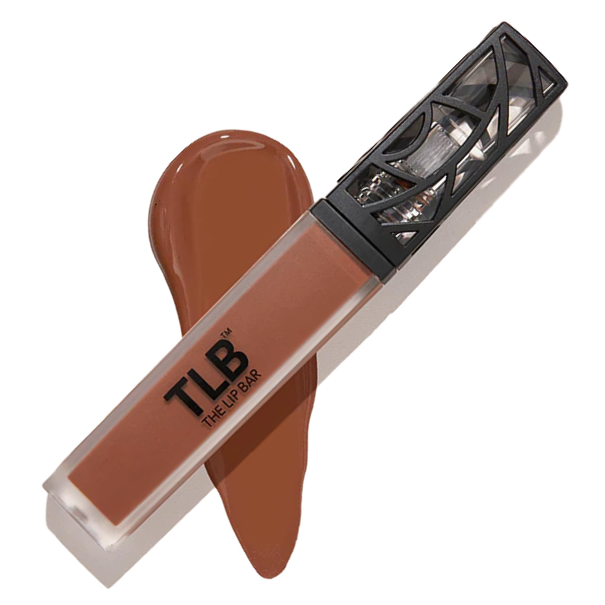 The Lip Bar Nonstop Liquid Matte Lipstick Naturalista swatch shows soft brown shade with long-wear coverage.