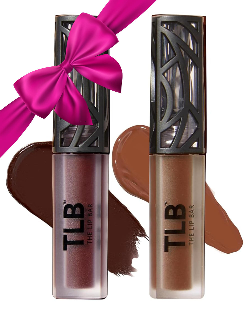 The Lip Bar Nonstop Liquid Matte Naturalista swatch with rich brown pigment